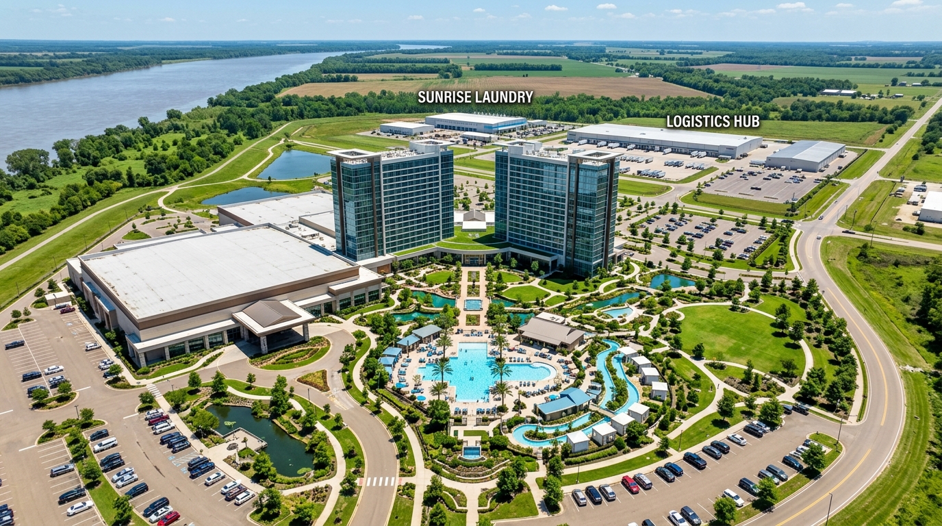 Revitalized Hotel Towers and Laundry Plant